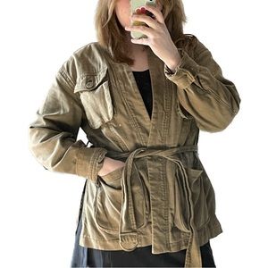 Free People Army Cargo Wrap Jacket